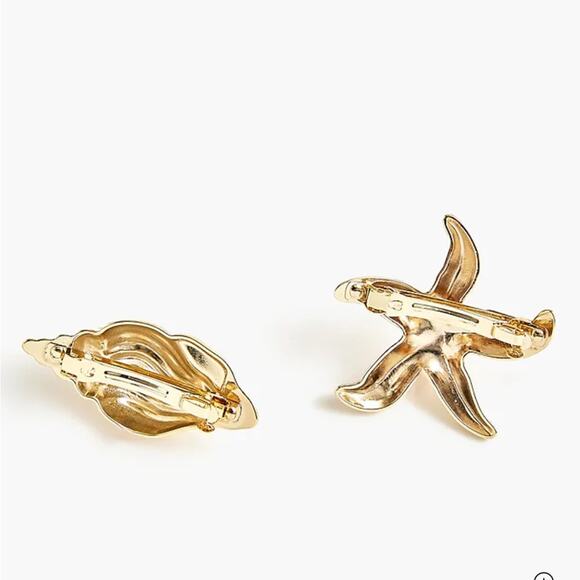 J. Crew Metallic shell and starfish barrettes set-of-two main image 10